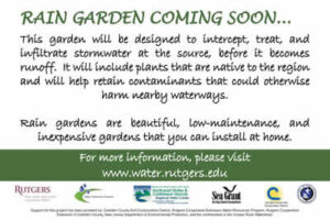 Rain Garden Coming Soon front page