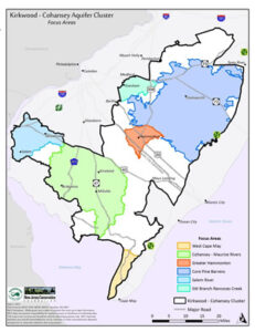 Project Focus Areas for the Kirkwood-Cohansey Aquifer Cluster